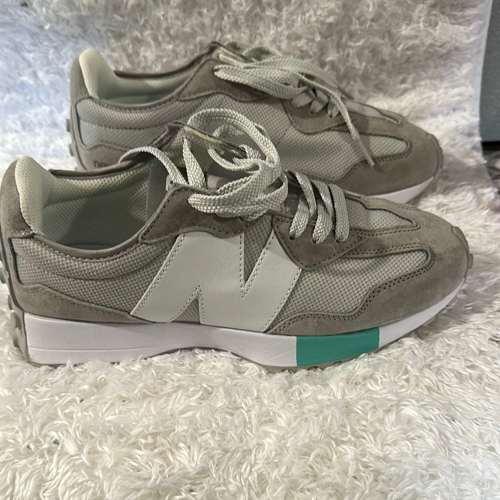 New Balance Gray and White Athletic Shoes